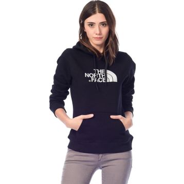 The North Face Kapüşonlu Siyah Kırmızı Kadın Sweatshirt