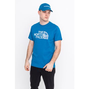 The North Face NF00A3G1M191 Woodcut Mavi Erkek T-shirt