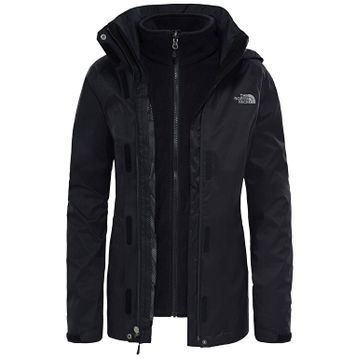 The North Face NF00CG56KX71 Siyah W Evolve II Triclimate Jacket Çift Taraflı Kadın Outdoor Mont