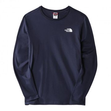 The North Face NF0A2TX18K21 Lacivert M L/S Easy Tee Erkek Günlük Tişört