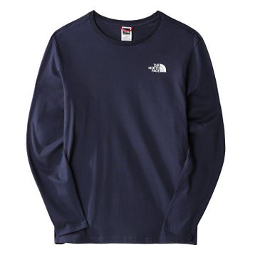 The North Face NF0A2TX18K21 Lacivert M L/S Easy Tee Erkek Günlük Tişört