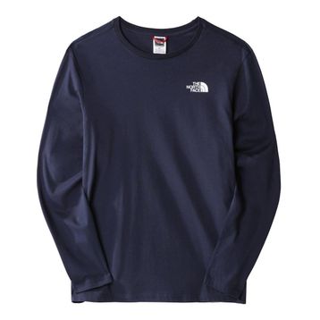 The North Face NF0A2TX18K21 Lacivert M L/S Easy Tee Erkek Günlük Tişört