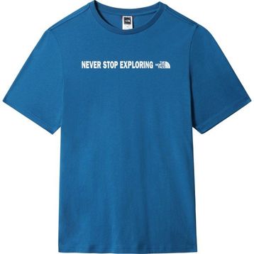 The North Face Nf0A3Bs4M191 M S/S Open Gate Tee Bisiklet Yaka Düz Mavi Erkek T-shirt
