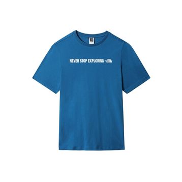 The North Face Nf0A3Bs4M191 M S/S Open Gate Tee Bisiklet Yaka Düz Mavi Erkek T-shirt