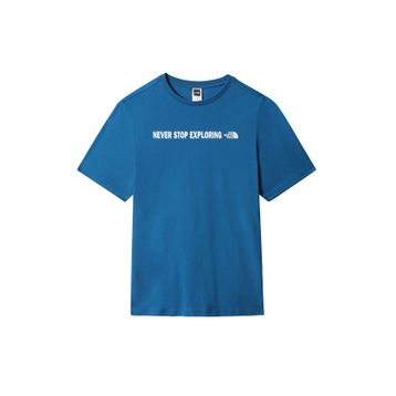 The North Face Nf0A3Bs4M191 M S/S Open Gate Tee Bisiklet Yaka Düz Mavi Erkek T-shirt