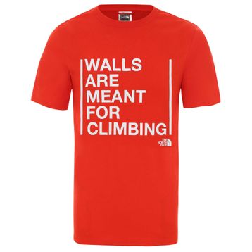 The North Face NF0A3S3S15Q1 Kırmızı M Wlls For Climbing Tee Erkek Günlük T-Shirt