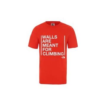 The North Face NF0A3S3S15Q1 Kırmızı M Wlls For Climbing Tee Erkek Günlük T-Shirt