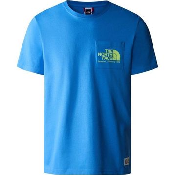 The North Face NF0A55GDLV61 M Berkeley Calıfornıa Pocket Tee Mavi Erkek T-shirt