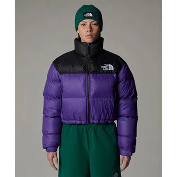The North Face NF0A5GGES961-001 Mor W Nuptse Short Jacket Kadın Mont