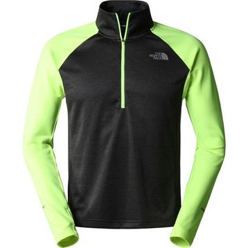 The North Face NF0A7SXP Gri Sarı 1-4 Zip Run Fleece Yarım Fermuarlı Erkek Sweatshirt