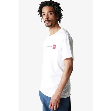 The North Face NF0A7X1MFN41_M S/S NEVER STOP EXPLO Bisiklet Yaka Düz Beyaz Erkek T-shirt