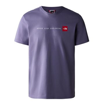 The North Face NF0A7X1MFN41_M S/S NEVER STOP EXPLO Bisiklet Yaka Düz Beyaz Erkek T-shirt