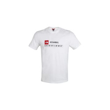 The North Face NF0A7ZC2FN41 Beyaz Gps Tee İstanbul Erkek Günlük Tişört