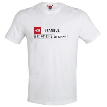 The North Face NF0A7ZC2FN41 Beyaz Gps Tee İstanbul Erkek Günlük Tişört