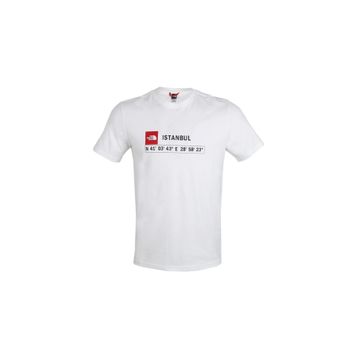 The North Face NF0A7ZC2FN41 Beyaz Gps Tee İstanbul Erkek Günlük Tişört