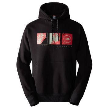 The North Face NF0A8522JK31 Siyah M Outdoor Graphic Hoodie Erkek Outdoor Sweatshirts