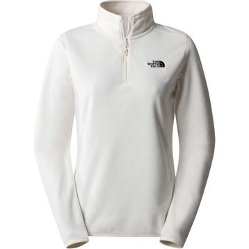 The North Face NF0A855MN3N1 W 100 Glacier Yarım Fermuar Beyaz Kadın Polar
