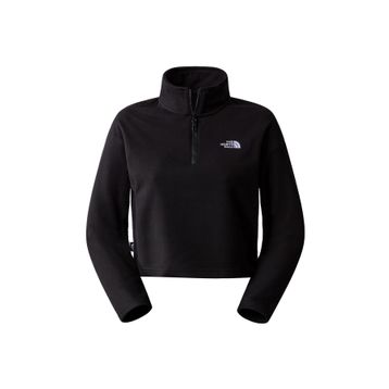 The North Face NF0A855N4H01 Siyah 100 Glacier Cropped Kadın Outdoor Polar