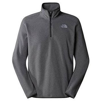 The North Face NF0A855W4HJ1 Gri M 100 Glacier 1/4 Zip Erkek Polar Sweatshirt