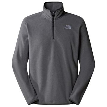 The North Face NF0A855W4HJ1 Gri M 100 Glacier 1/4 Zip Erkek Polar Sweatshirt