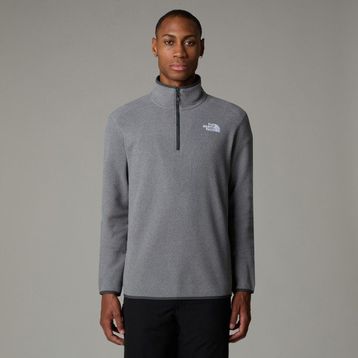 The North Face NF0A855W4HJ1 Gri M 100 Glacier 1/4 Zip Erkek Polar Sweatshirt