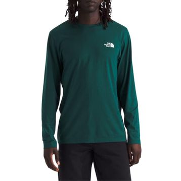 The North Face NF0A87QN6GI1 Yeşil M L/S Simple Dome Tee Erkek Günlük Uzun Kollu Tişört