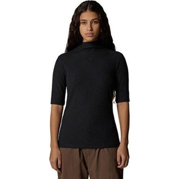The North Face NF0A89C3JK31 Siyah W S/s Mock Neck Slim Tee Kadın Outdoor Tişörtü