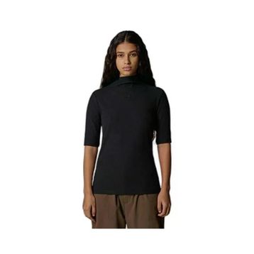 The North Face NF0A89C3JK31 Siyah W S/s Mock Neck Slim Tee Kadın Outdoor Tişörtü