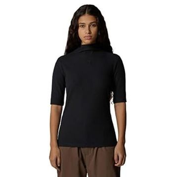 The North Face NF0A89C3JK31 Siyah W S/s Mock Neck Slim Tee Kadın Outdoor Tişörtü