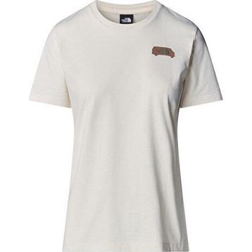 The North Face NF0A89C3QLI1 Beyaz W Ss Outdoor Graphic Tee Kadın Outdoor Tişörtü