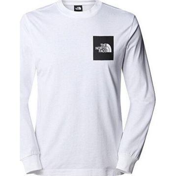 The North Face NF0A8A6PFN41 Beyaz M L/s Fine Tee Erkek Outdoor Tişörtü