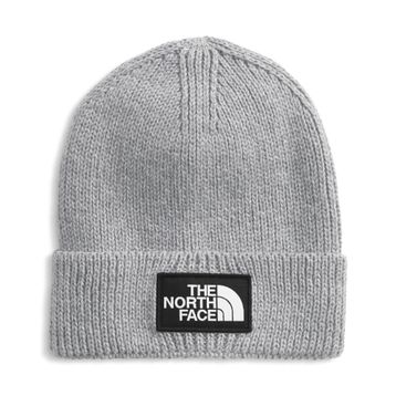 The North Face NF0A8CHEDYY1 Gri Logo Box Cuffed Unisex Outdoor Bere