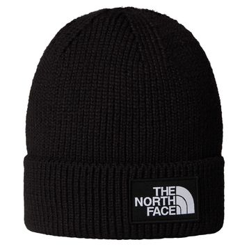The North Face NF0A8CHEJK31 Siyah Logo Box Cuffed Unisex Outdoor Bere