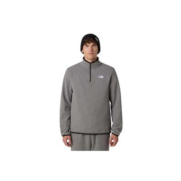 The North Face NF0A8D0QCQI1 Glacier Fleece 1/4 Zip Gri Erkek Outdoor Polar