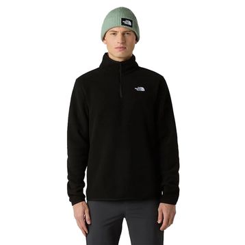 The North Face NF0A8D0QJK31 Glacier Fleece 1/4 Zip Siyah Erkek Outdoor Polar