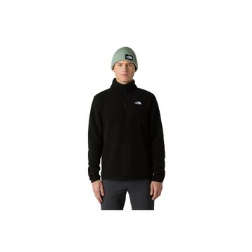 The North Face NF0A8D0QJK31 Glacier Fleece 1/4 Zip Siyah Erkek Outdoor Polar