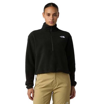 The North Face NF0A8D2CJK31 Siyah Glacier Fleece 1/2 Zip Short Kadın Outdoor Polar