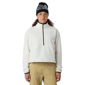 The North Face NF0A8D2CQLI1 Beyaz Glacier Fleece 1/2 Zip Short Kadın Outdoor Polar