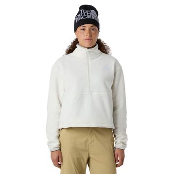The North Face NF0A8D2CQLI1 Beyaz Glacier Fleece 1/2 Zip Short Kadın Outdoor Polar
