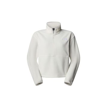 The North Face NF0A8D2CQLI1 Beyaz Glacier Fleece 1/2 Zip Short Kadın Outdoor Polar