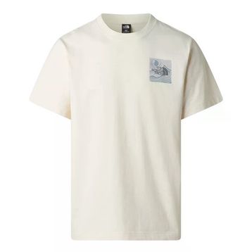 The North Face NF0A8GB1QLI1 M Mountaın Escape Relaxed Short Sleeve T Beyaz Erkek Tişört