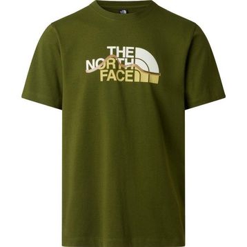 The North Face NF0A8GUXBRI1 M Mountaın Lıne Regular Short Sleeve Tee Yeşil Erkek Tişört