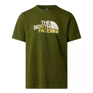 The North Face NF0A8GUXBRI1 M Mountaın Lıne Regular Short Sleeve Tee Yeşil Erkek Tişört