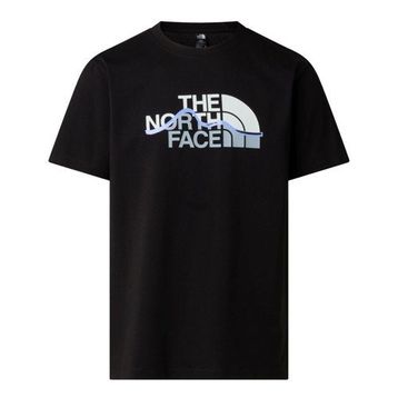 The North Face NF0A8GUXJK31 M Mountaın Lıne Regular Short Sleeve Tee Siyah Erkek Tişört