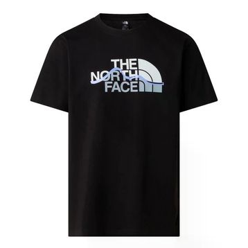 The North Face NF0A8GUXJK31 M Mountaın Lıne Regular Short Sleeve Tee Siyah Erkek Tişört