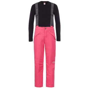 The North Face T0CRV1HBU Snowquest Suspender Pembe Çocuk Pantalon