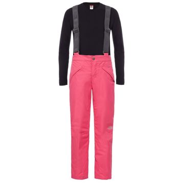 The North Face T0CRV1HBU Snowquest Suspender Pembe Çocuk Pantalon