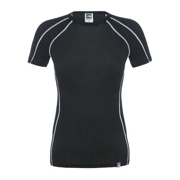 The North Face W Light Ss Crew Neck Siyah Kadın Pro İçlik