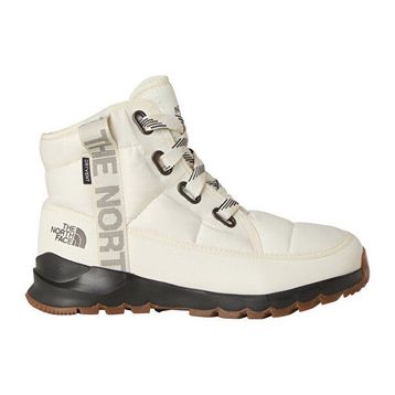 The North Face W ThermoBall Lace-Up Luxe WP NF0A817WQ4C1 Gardenia White TNF Black Kırık Beyaz Siyah Kadın Bot