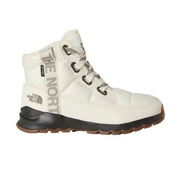 The North Face W ThermoBall Lace-Up Luxe WP NF0A817WQ4C1 Gardenia White TNF Black Kırık Beyaz Siyah Kadın Bot